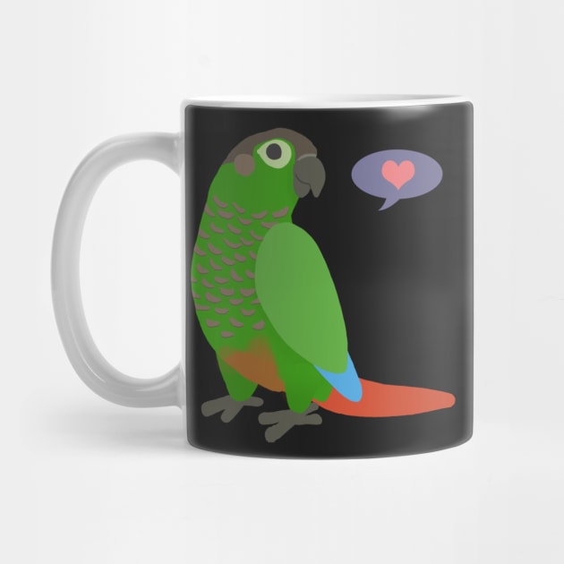 Green Cheek Conure by Psitta